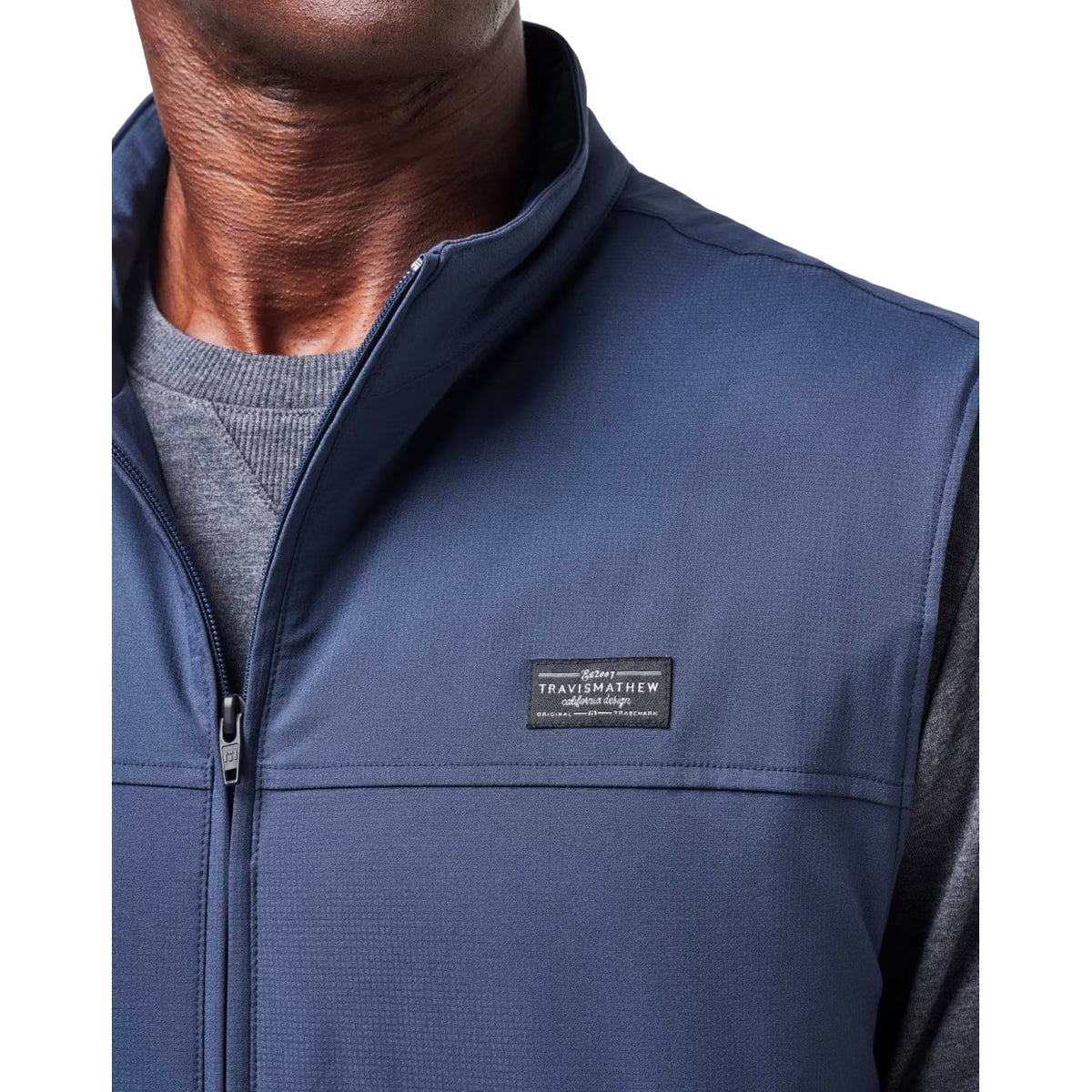 Travis Mathew Wanderlust Golf Vest - Mood Indigo