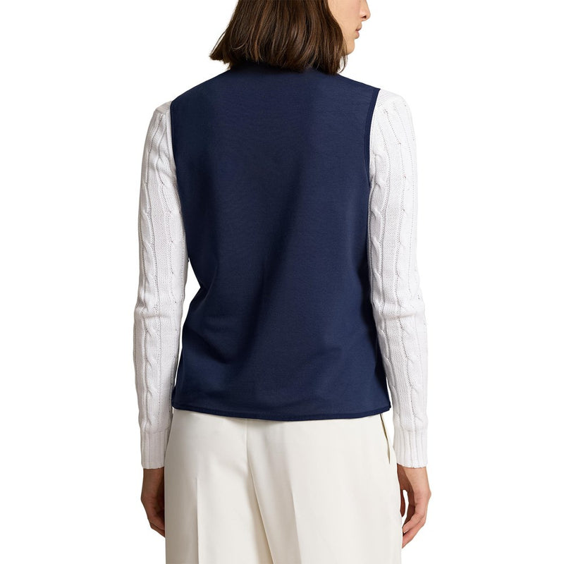 RLX Ralph Lauren Women's Cool Wool Hybrid Performance Vest - Refined Navy