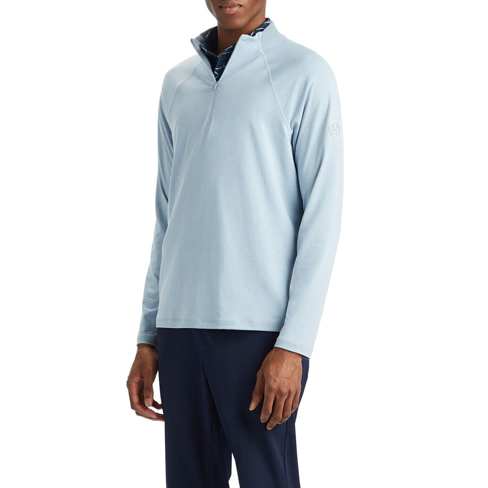 G/Fore Luxe Quarter Zip Golf Mid-Layer - Drizzle