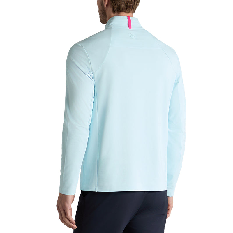 G/Fore Brushed Back Tech Golf Quarter Zip - Daybreak