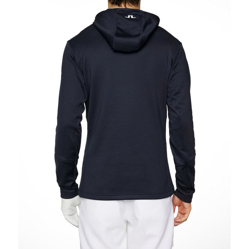 J.Lindeberg Aerial Quarter Zip Hoodie - JL Navy