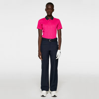 J.Lindeberg Women's Izara Golf Polo Shirt - Pink Peacock