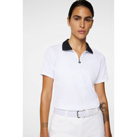 J.Lindeberg Women's Izara Golf Polo Shirt - White