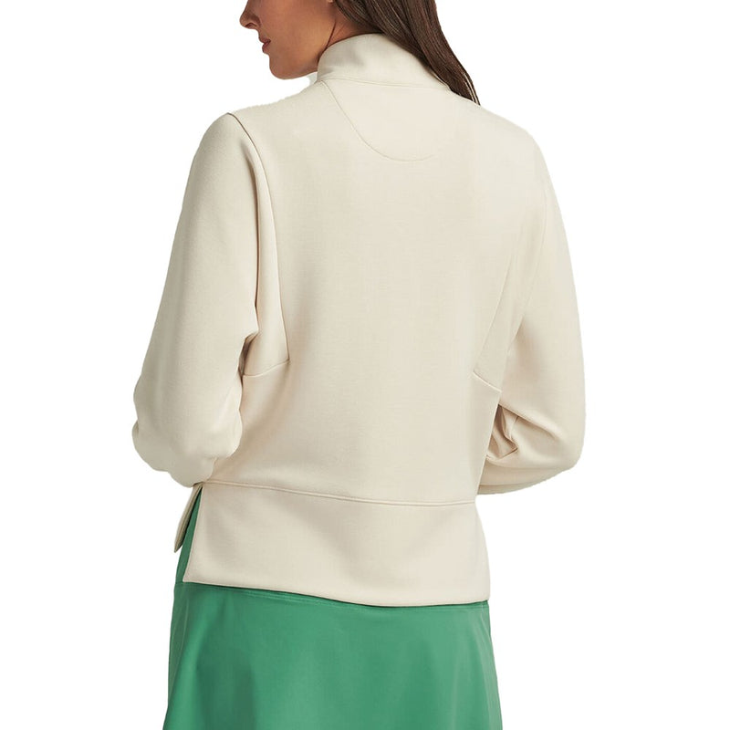 Peter Millar Women's Flora Knit Melange Half-Zip Golf Pullover - Stone