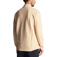 Lyle & Scott Baffle Quilted Quarter Zip Golf Midlayer - Sand Dune