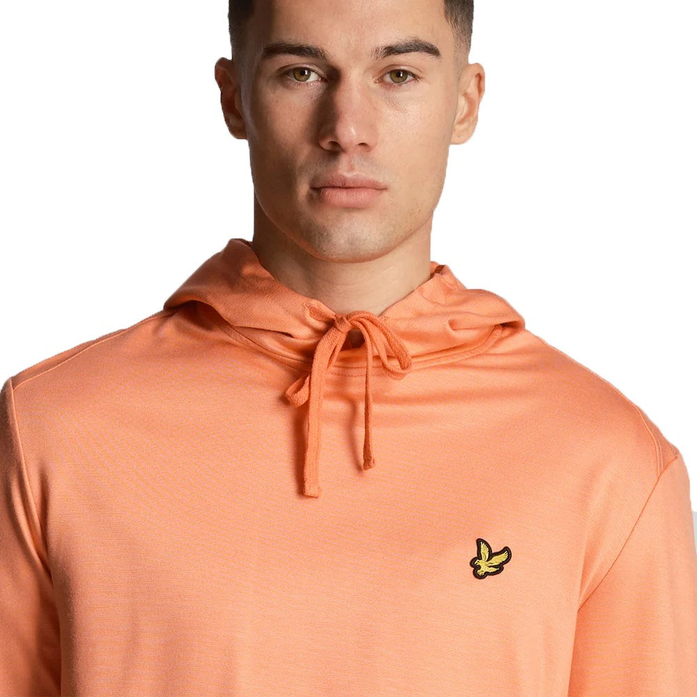 Lyle & Scott Fly Fleece Golf Hoodie - Course Coral