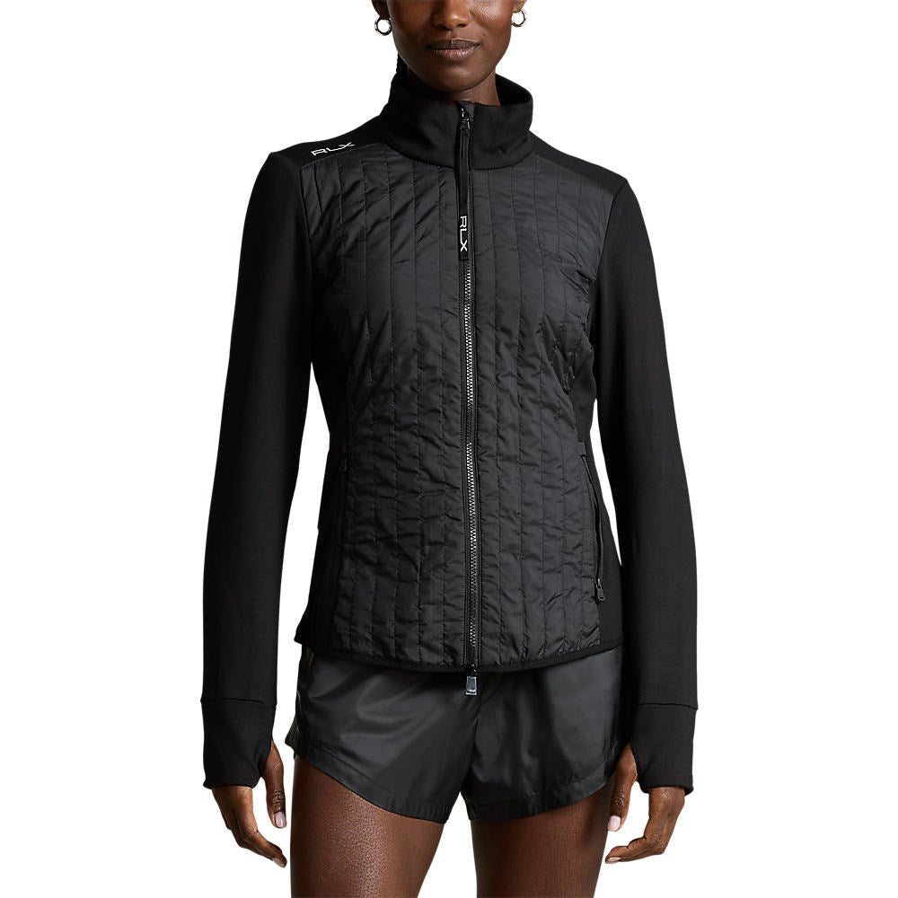 RLX Ralph Lauren Women's Hybrid Performance Full-Zip Jacket - Polo Black