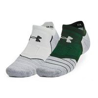 Under Armour Elevated Performance 2pk Golf Socks - Forest Green/White Clay