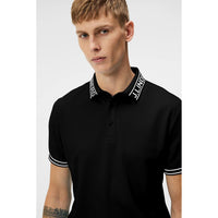 J.Lindeberg Austin Regular Fit Golf Polo Shirt - Black