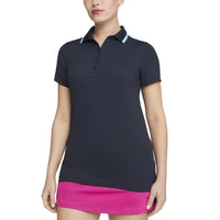 Puma Women's Cloudspun Tipped Golf Polo Shirt - Navy Blazer/ Regal Blue