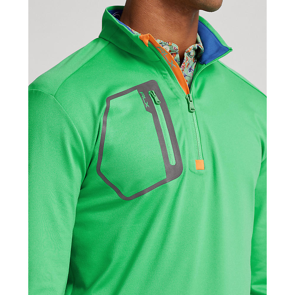 RLX Ralph Lauren Driver Luxury Jersey Pullover - Vineyard Green