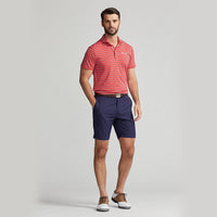 RLX Ralph Lauren YD Stripe Lightweight Airflow Polo - Spring Red Multi