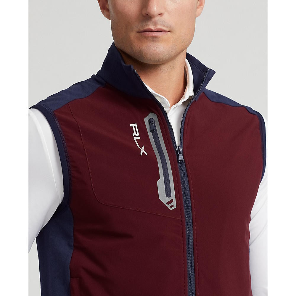 RLX Ralph Lauren Tech Terry Vest - French Navy/Harvard Wine