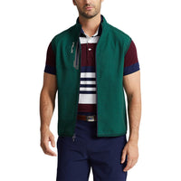 RLX Ralph Lauren Tech Terry Vest - Hunt Club Green Houndstooth