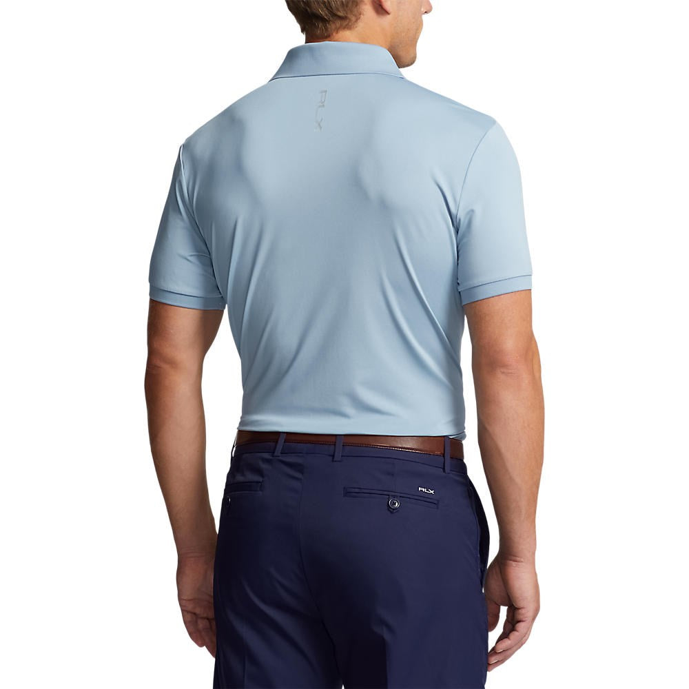 RLX Ralph Lauren Solid Airflow Performance Polo Golf Shirt - Vessel Blue