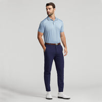 RLX Ralph Lauren Performance Jacquard Golf Shirt - Vessel Blue