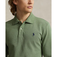 Polo Performance Ralph Lauren Performance Long Sleeve Polo Shirt - Cargo Green Heather