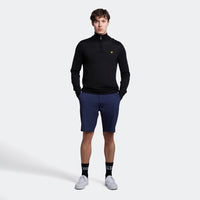 Lyle & Scott Core 1/4 Zip Merino Mix - True Black