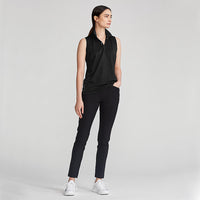 RLX Ralph Lauren Women's Tour Performance Sleeveless Golf Shirt - Polo Black