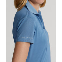 RLX Ralph Lauren Women's Tour Performance Golf Shirt - Hatteras Blue