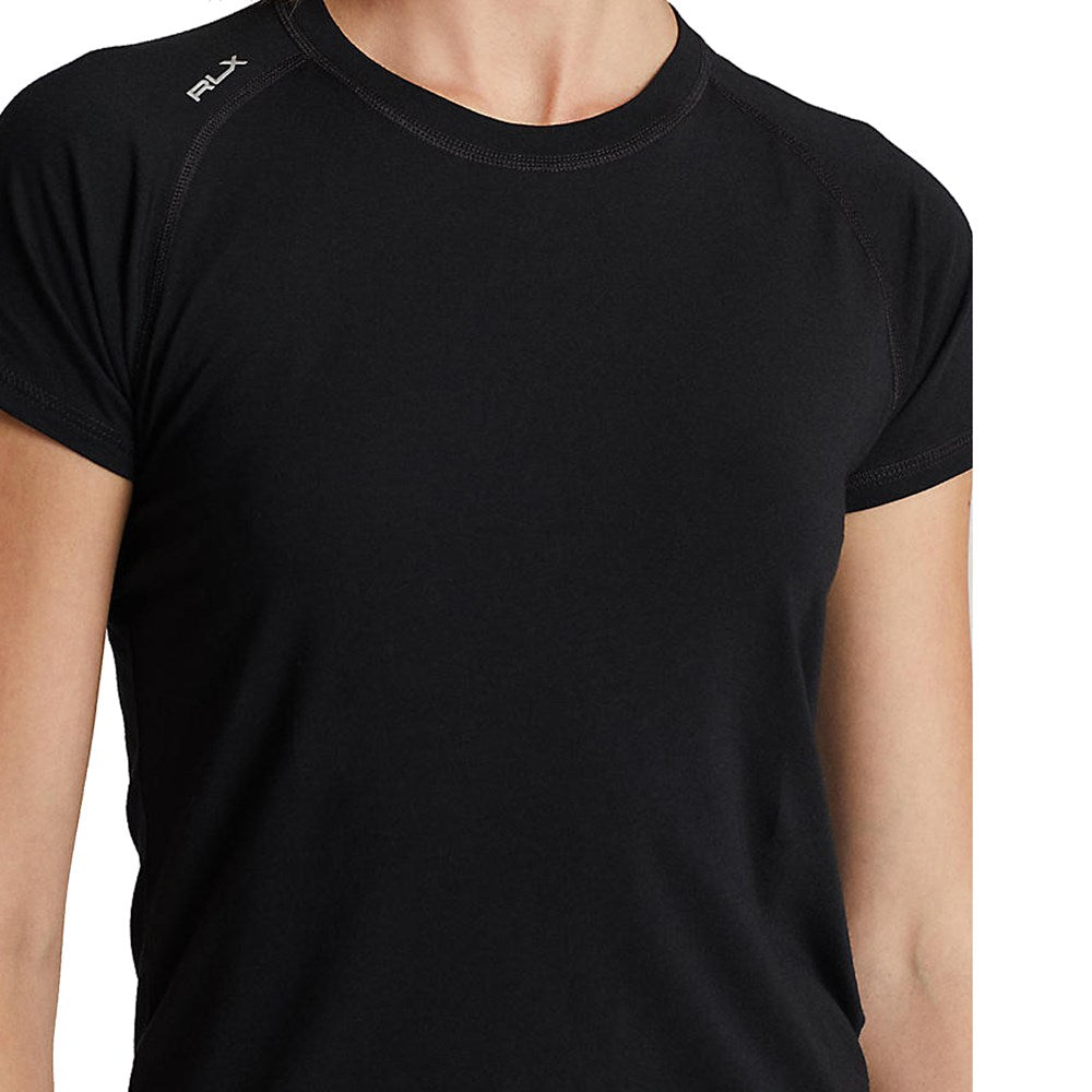 RLX Ralph Lauren Women's Stretch Crew Tee - Polo Black