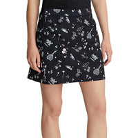 RLX Ralph Lauren Women's Printed Aim Skort 17" - Black Racquet