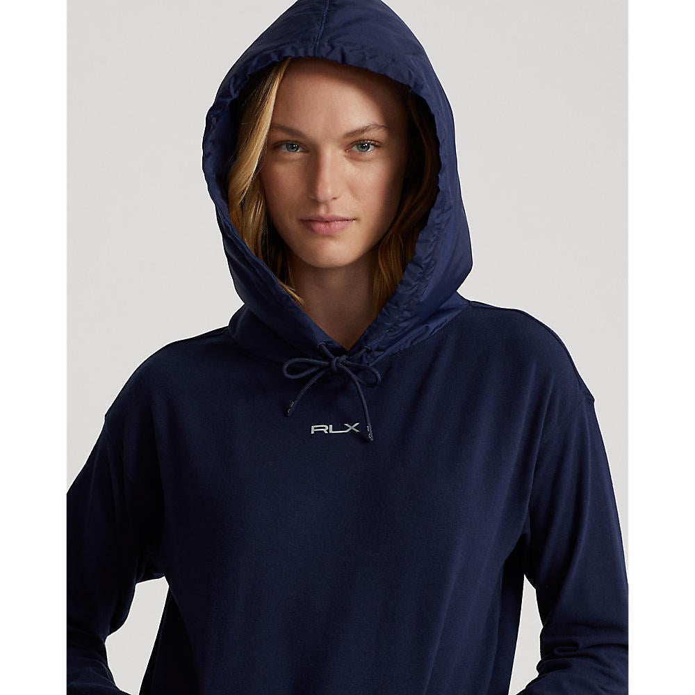 RLX Ralph Lauren Women's Logo Cloud Fleece Hoodie - French Navy