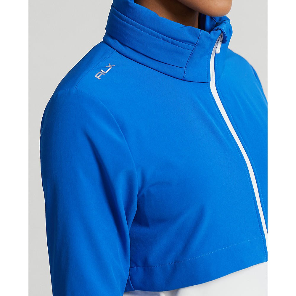 RLX Ralph Lauren Women's Hybrid Full Zip Golf Jacket - Spa Royal/Pure White