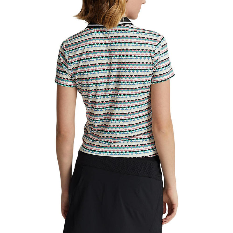 RLX Ralph Lauren Women's Printed Airflow Golf Polo Shirt - Active Scallops