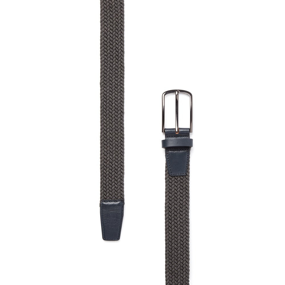 Lyle & Scott Woven Golf Belt - Rock Grey