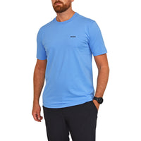 BOSS Regular Fit Cotton Tee - Bright Blue