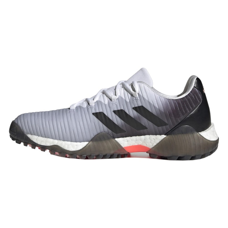 Adidas Women's Code Chaos Golf Shoes - Cloud White / Core Black / Light Flash Orange