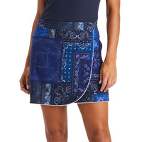 G/Fore Women's Bandana Wrap 4-Way Stretch Golf Skort - Twilight