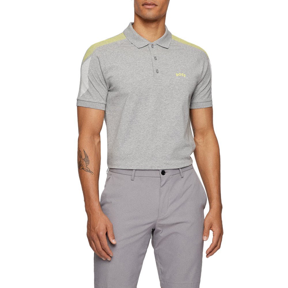 BOSS Paule Naps Polo Shirt - Light/Pastel Grey