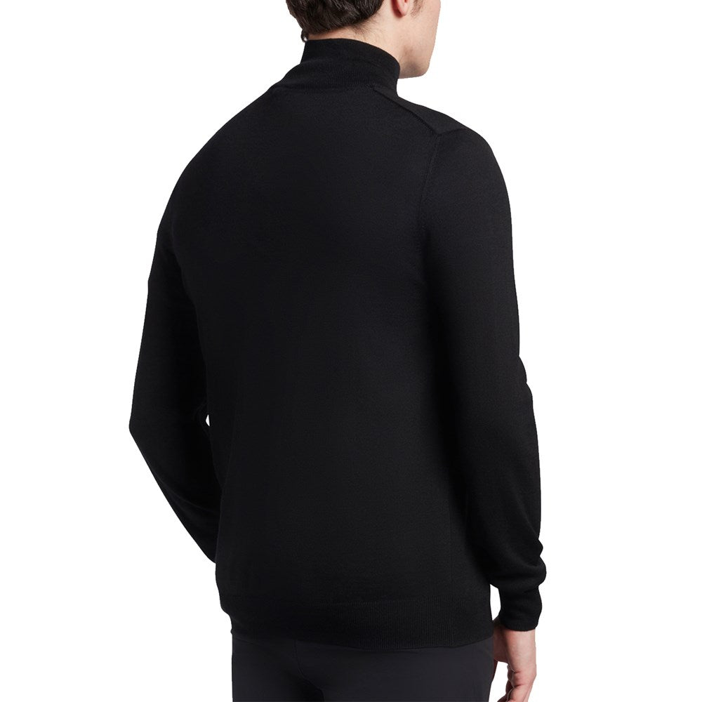 Lyle & Scott Core 1/4 Zip Merino Mix - True Black