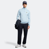 Lyle & Scott Core 1/4 Zip Merino Mix - Blue Shore