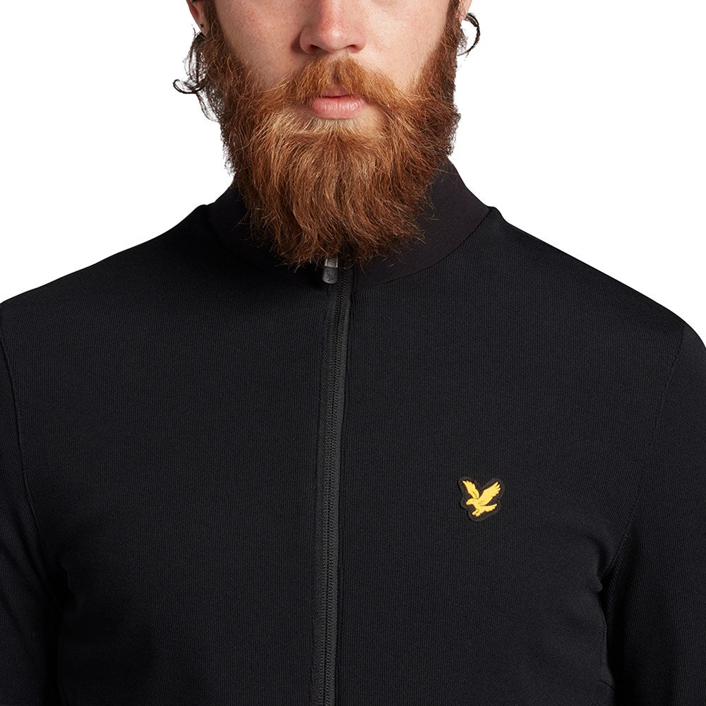 Lyle & Scott Golf Windshield 1/2 Zip Midlayer - Jet Black