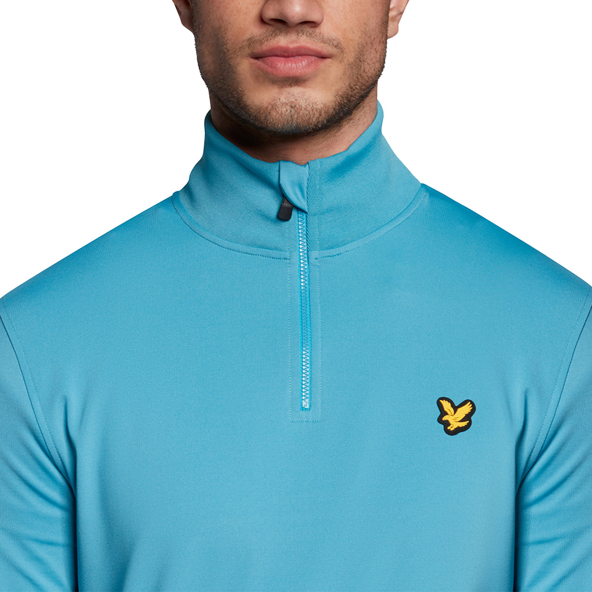 Lyle & Scott Tech 1/4 Zip Midlayer - Moonstone Blue