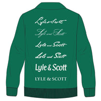 Lyle & Scott 1/4 Zip Script Sweatshirt - Smyth Green