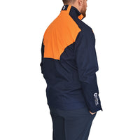 Sunderland Valberg Waterproof Golf Jacket - Navy/Lava/White