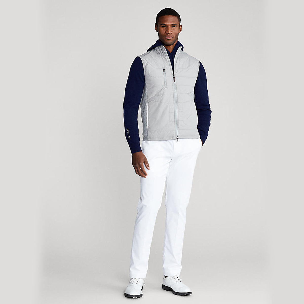 RLX Ralph Lauren Cool Wool Full Zip Vest - Andover Heather