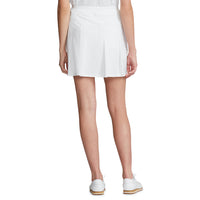 RLX Ralph Lauren Women's Pleated Aim Skort 17" - Pure White