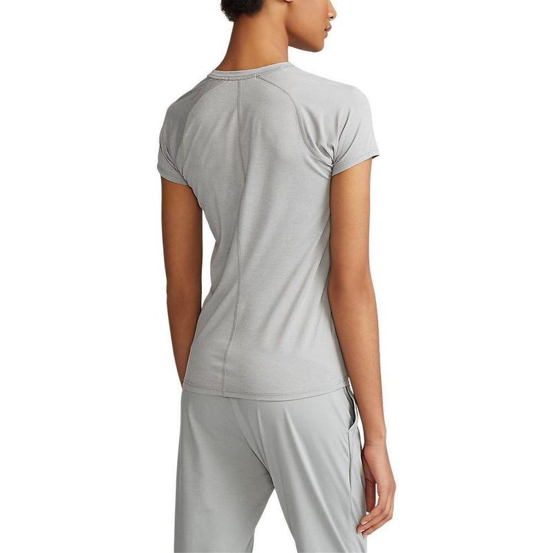 RLX Ralph Lauren Women's Peached Airflow SS Crew - Grey Heather