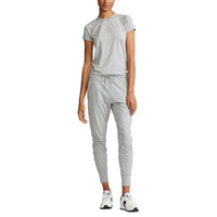 RLX Ralph Lauren Women's Peached Airflow SS Crew - Grey Heather