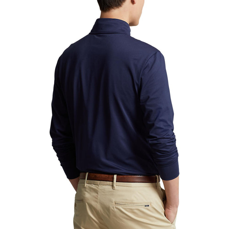 Polo Performance Ralph Lauren Half Zip Peached Jersey - French Navy