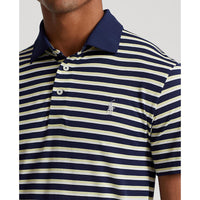 RLX Ralph Lauren Tour Pique Stripe Polo Shirt - French Navy Multi