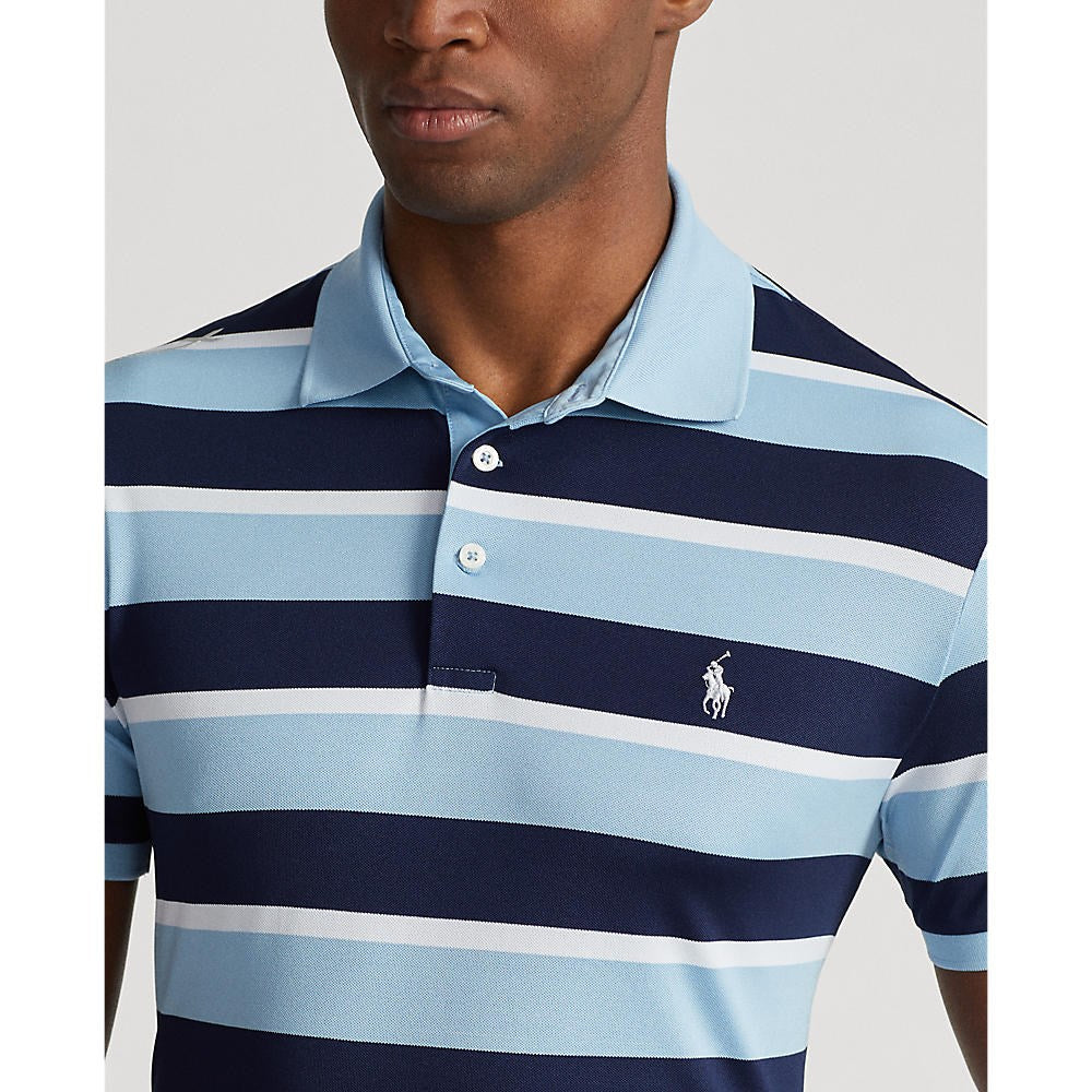 RLX Ralph Lauren Performance Pique Polo - Powder Blue Multi