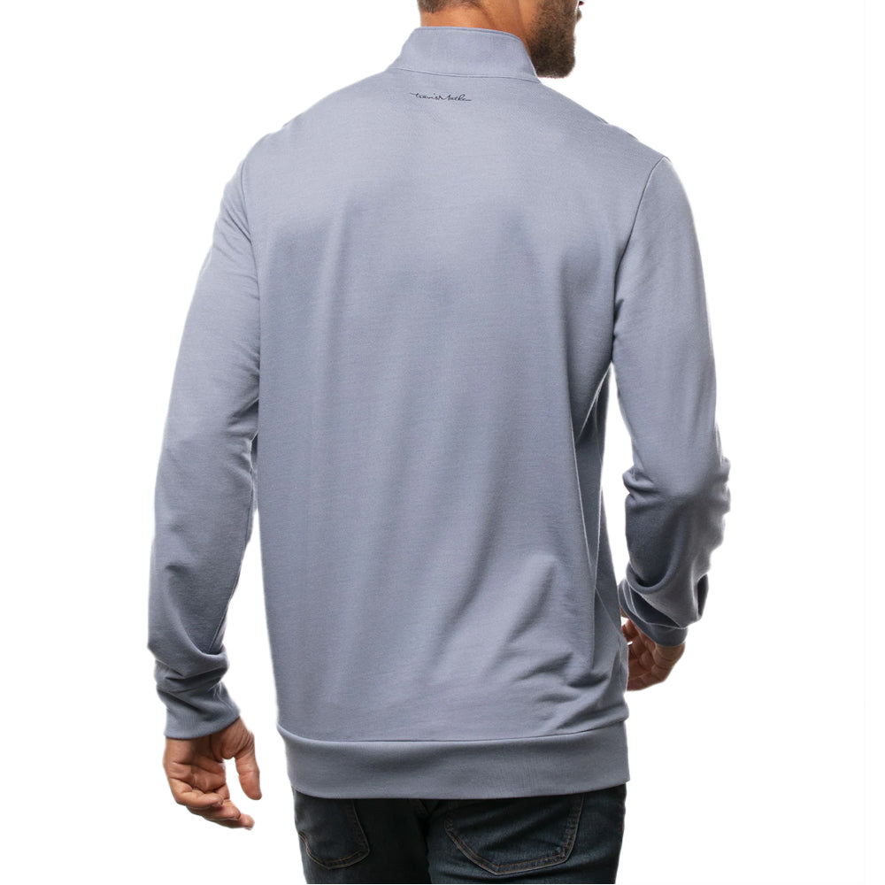 Travis Mathew Palm Reader 1/4 Zip Pull Over  - Heather Sargasso Sea